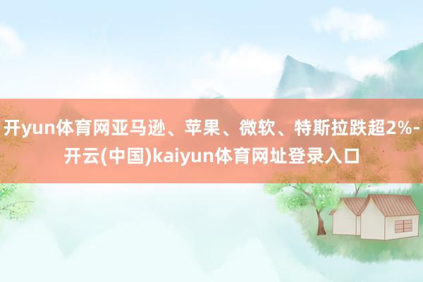 开yun体育网亚马逊、苹果、微软、特斯拉跌超2%-开云(中国)kaiyun体育网址登录入口