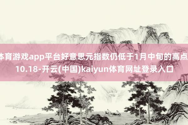 体育游戏app平台好意思元指数仍低于1月中旬的高点110.18-开云(中国)kaiyun体育网址登录入口