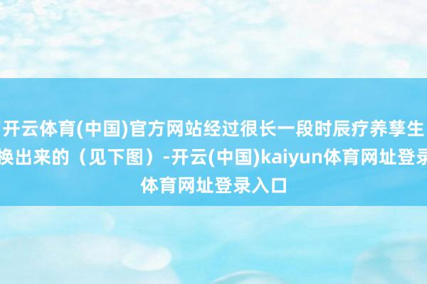 开云体育(中国)官方网站经过很长一段时辰疗养孳生后退换出来的（见下图）-开云(中国)kaiyun体育网址登录入口