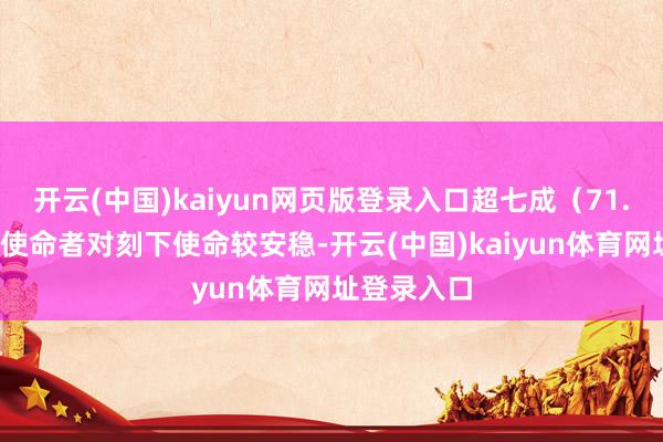 开云(中国)kaiyun网页版登录入口超七成（71.8%）科技使命者对刻下使命较安稳-开云(中国)kaiyun体育网址登录入口